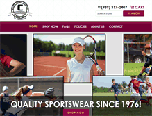 Tablet Screenshot of candosportswear.net